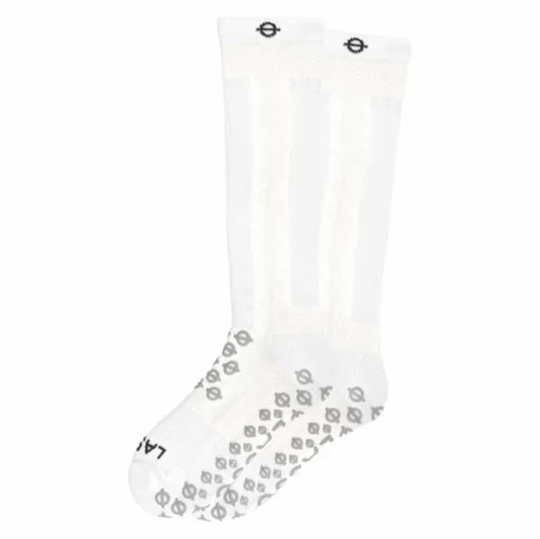 Lasso® Kompressionsstrümpfe knielang mit Grip, weiß