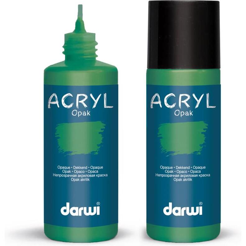 Darwi Flacon de 80 ml de Peinture Acrylique Universelle Opaque - Kaki