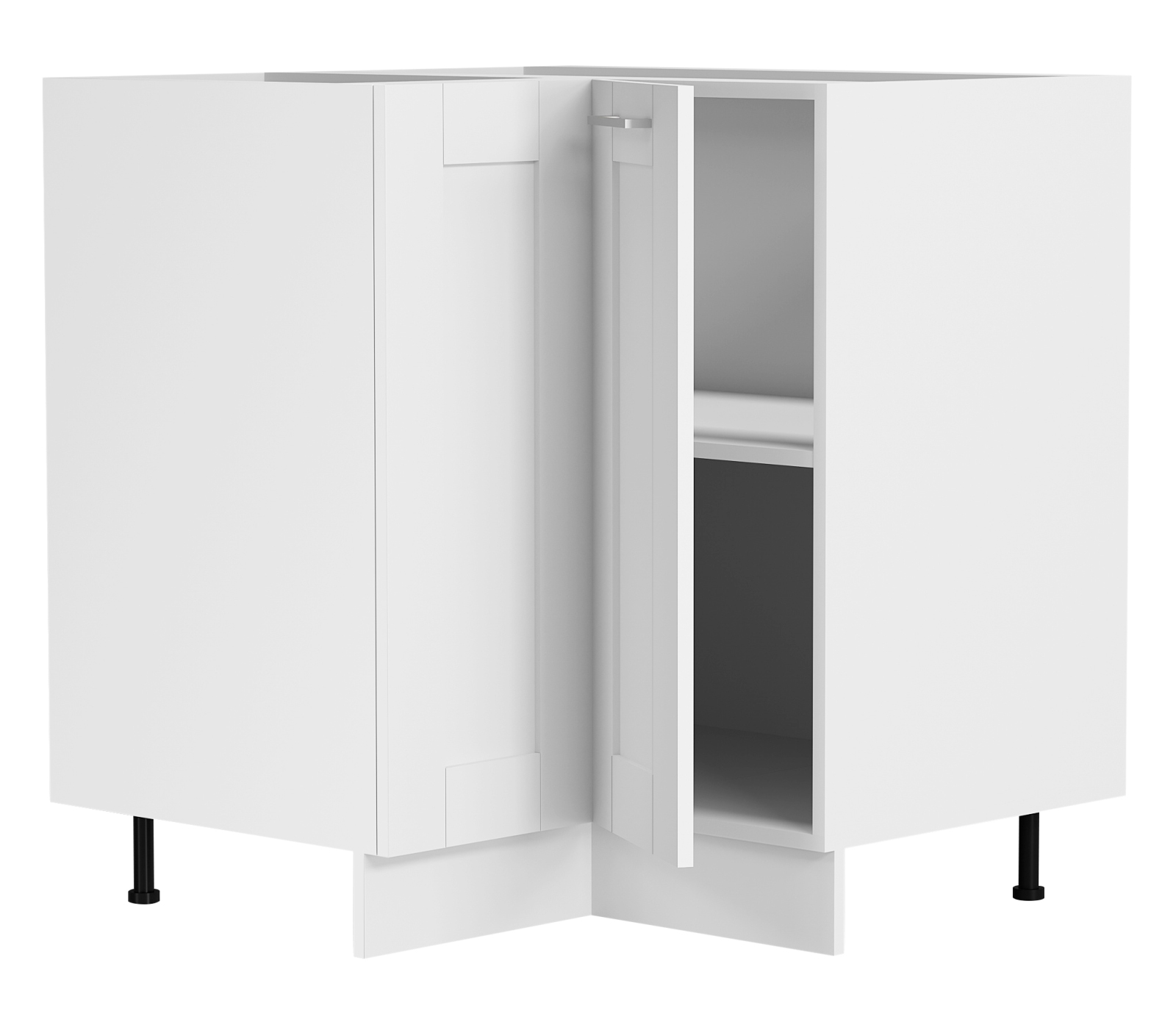 Eckunterschrank COLURA - weiß - 76x76 cm