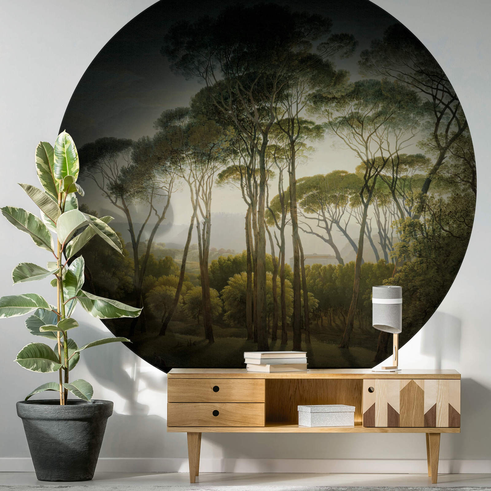 Fototapete DESIGNWALLS 2.0 - grün-braun - Wald - 1,4 Meter