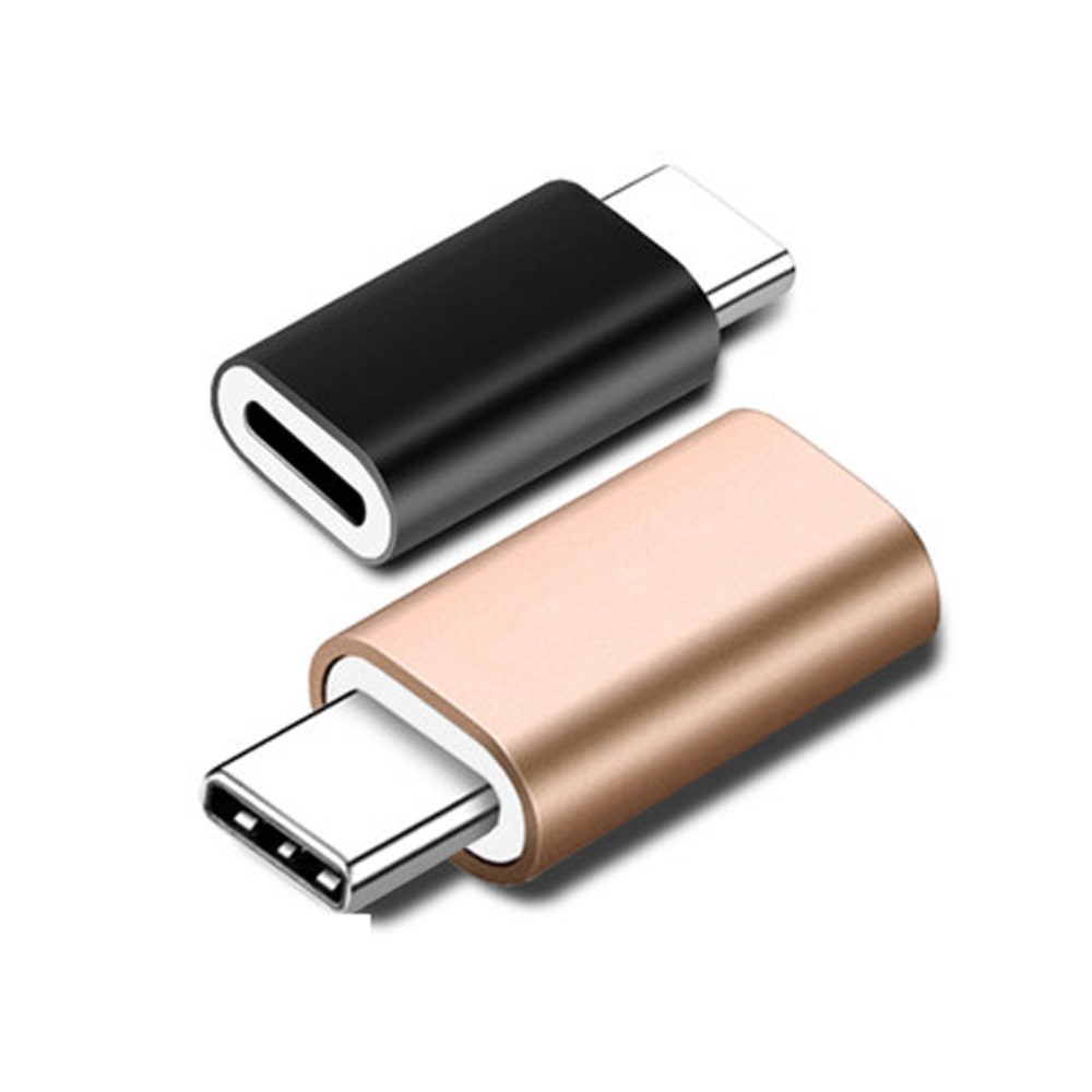 USB C auf Lightning Mini Konverter Adapter - Gold