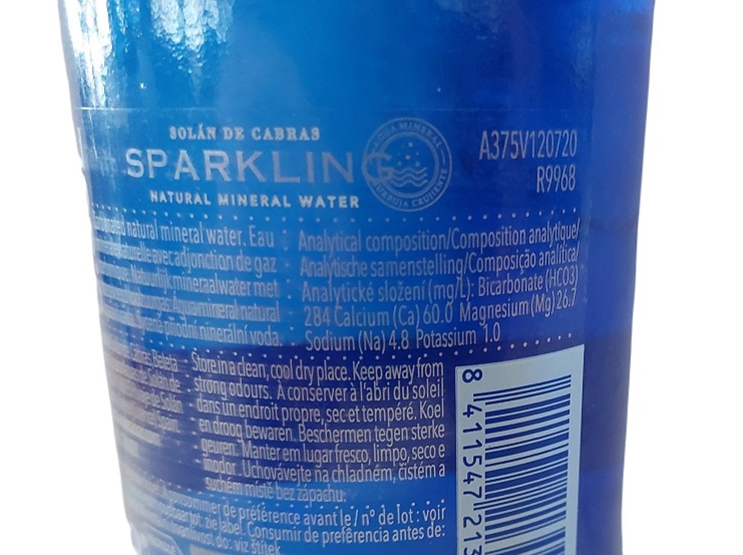 ÁGUA C/ GÁS SOLAN DE CABRAS 0.33L
