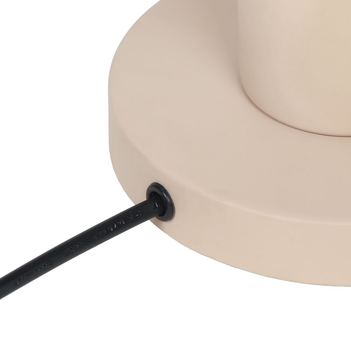 Moderne draad tafellamp beige 23cm - Gila
