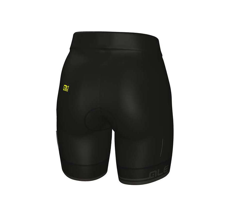 Ale Solid Classico RL Fietsbroek Kort Zonder Bretels Zwart/Grijs Dames