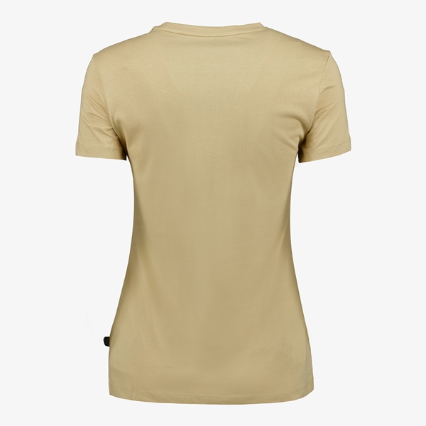 Puma Essentials Big Logo dames sport T-shirt beige
