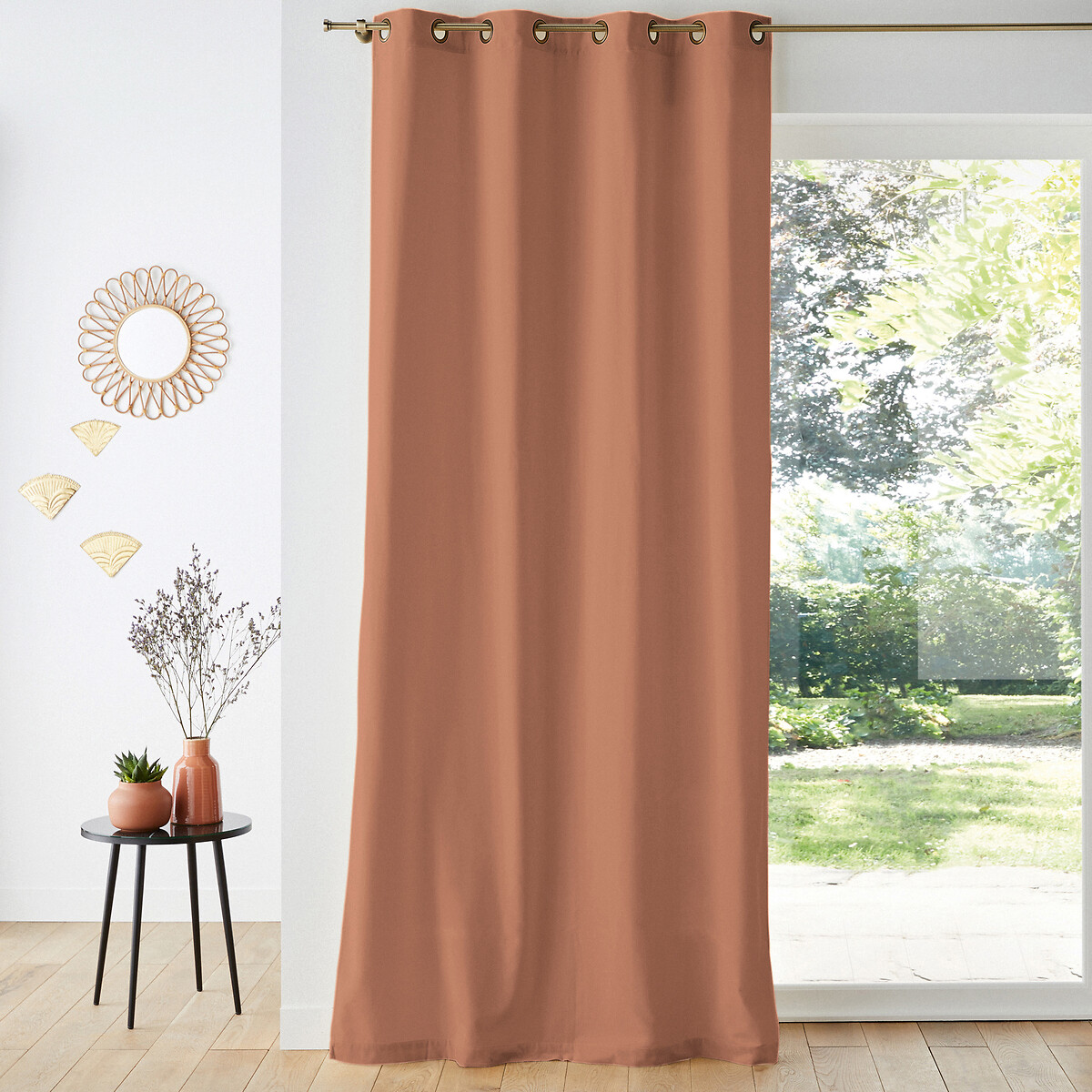 LA REDOUTE INTERIEURS<br>Cortina de veludo com ilhós Veludo