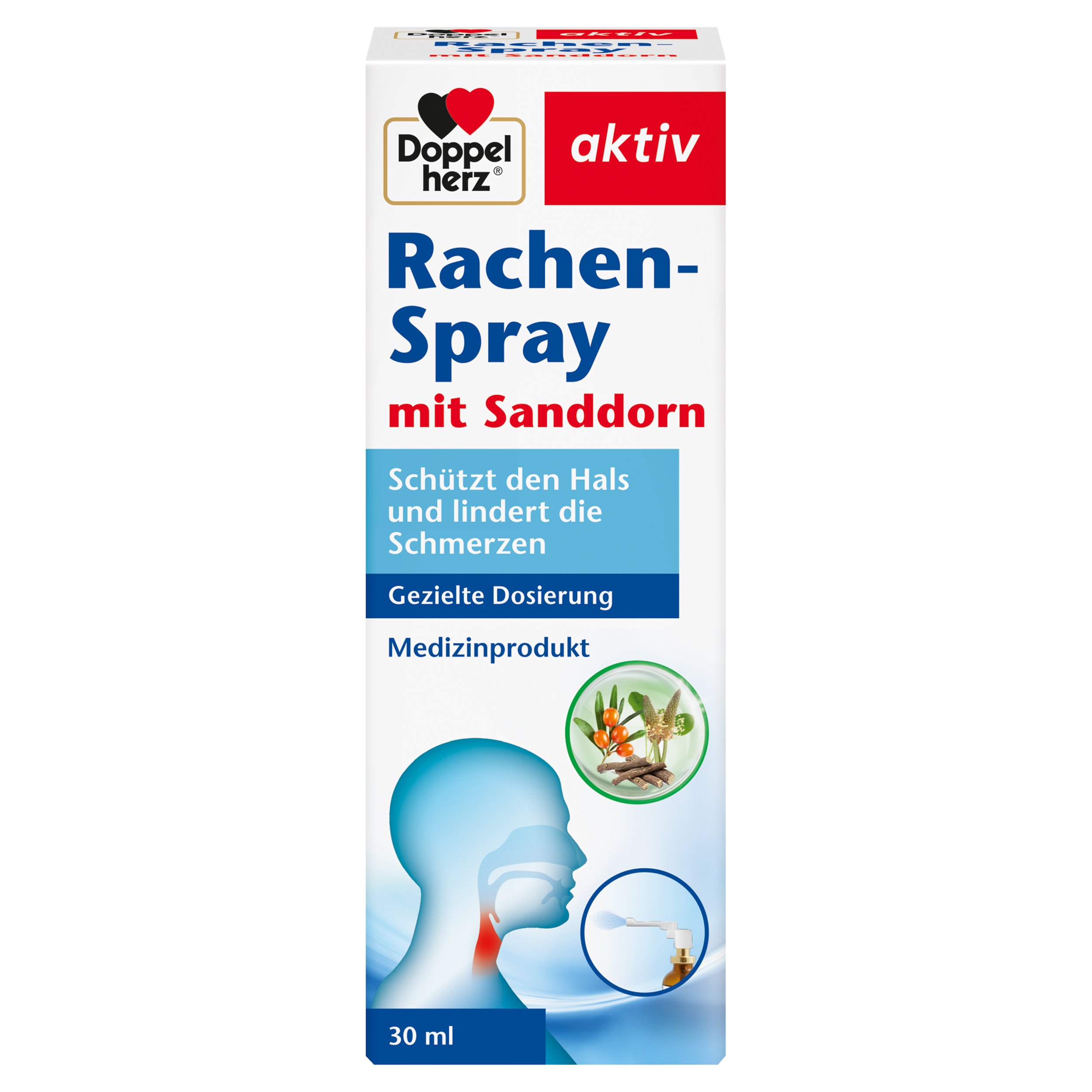 Doppelherz Rachsenspray mit Sanddorn