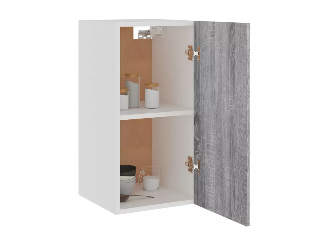 Armoire suspendue Sonoma gris 29,5x31x60 cm Bois d'ingénierie
