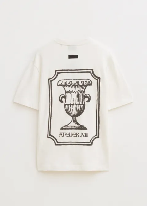 T-shirt met backprint atelier off-white (WIT.O)