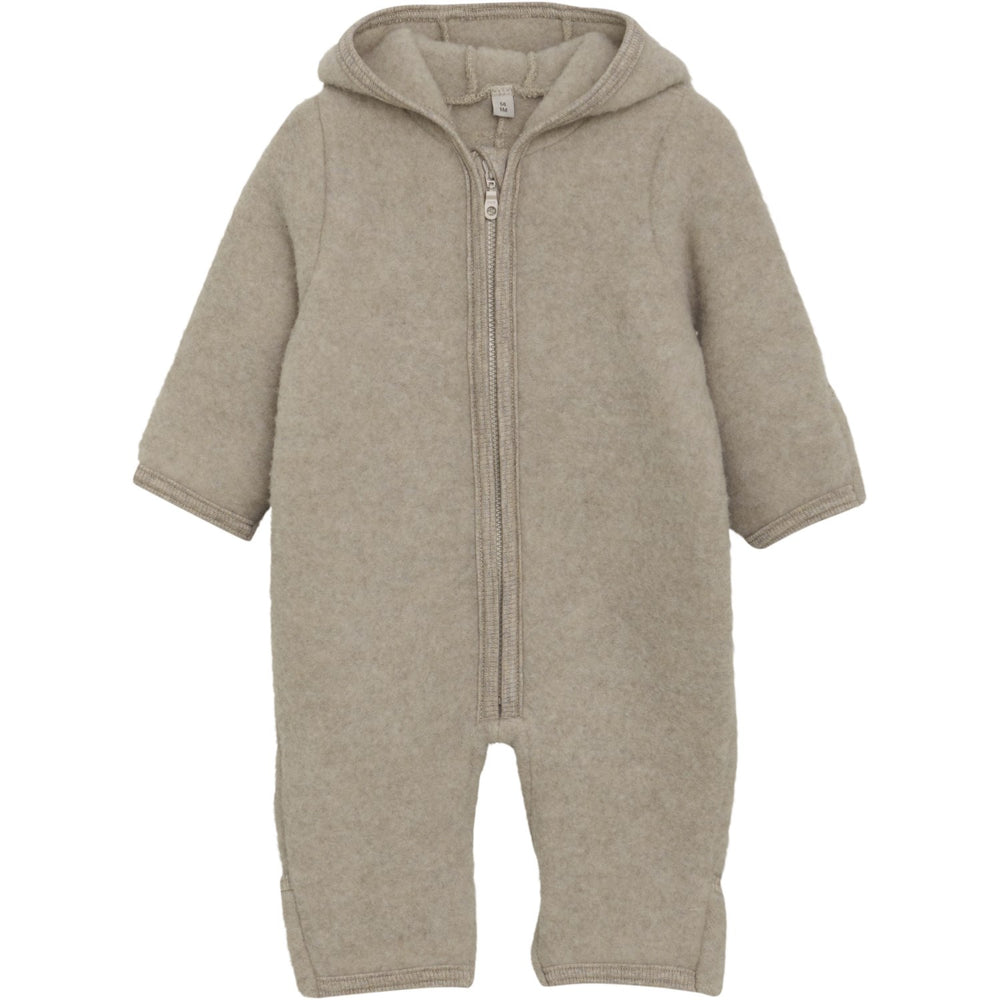 Køb Huttelihut Camel Melange Køredragt Ears Uld Fleece