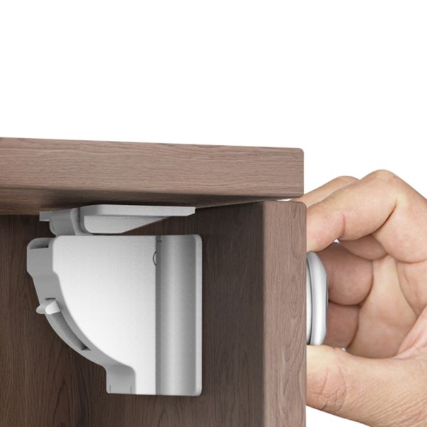Jippie's Magneetslot Zelfklevend - 2 Stuks + 1 Sleutel