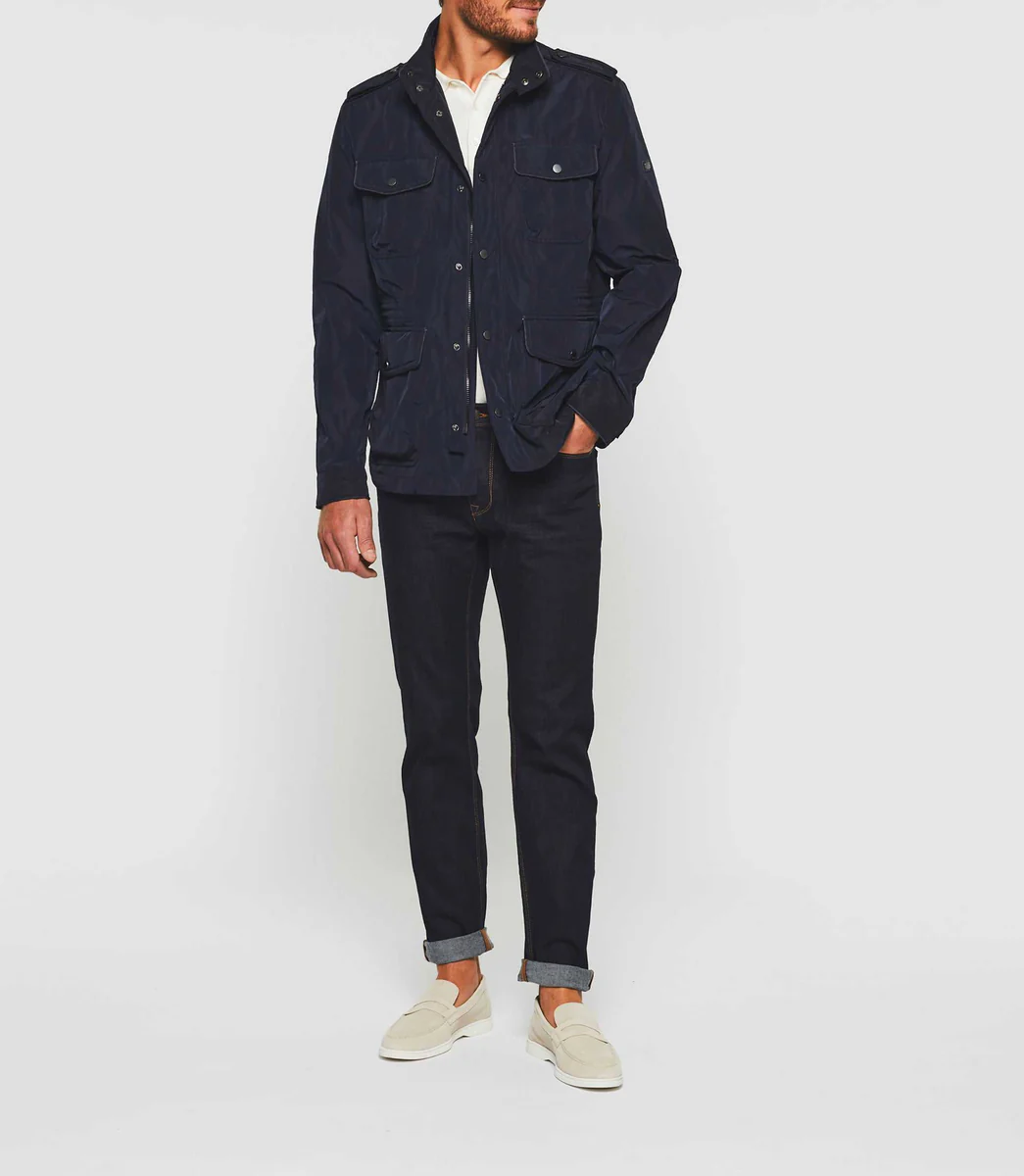 Parka à poches marine 