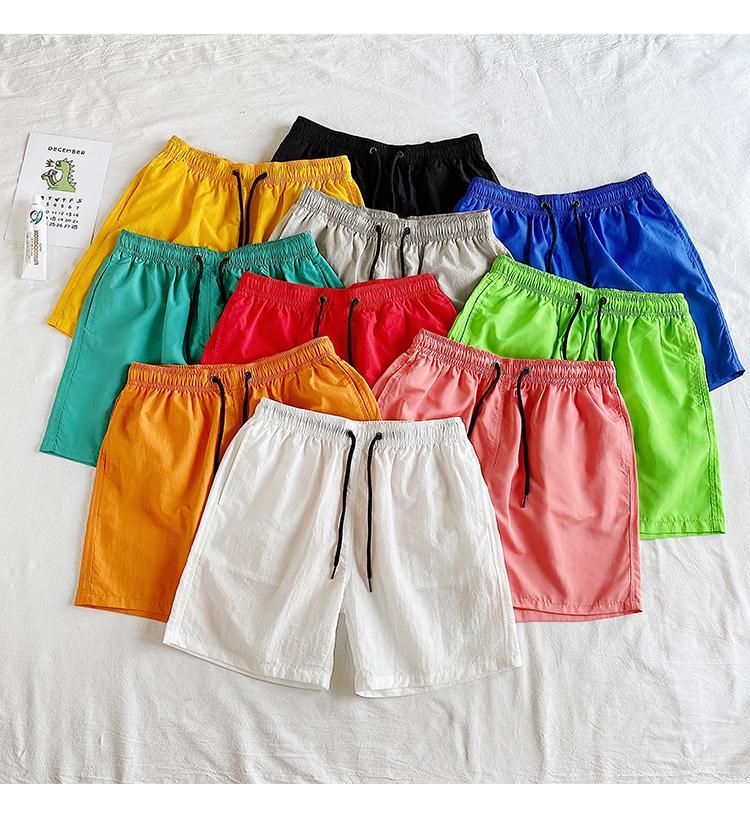 Freehop - Effen shorts met hoge taille en trekkoord