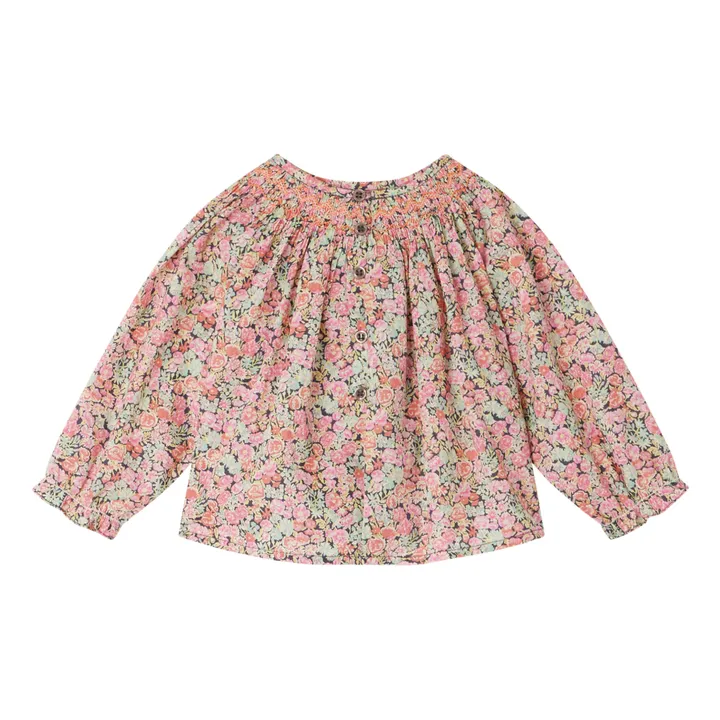 Bonpoint Blouse Smockée Liberty Griotte | Rose