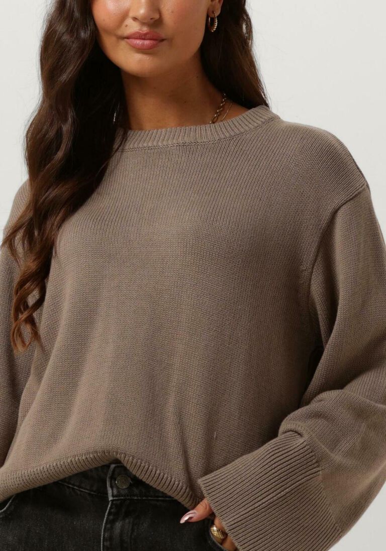 MODSTR\u00D6M taupe modstr&ouml;m trui corbinmd o-neck