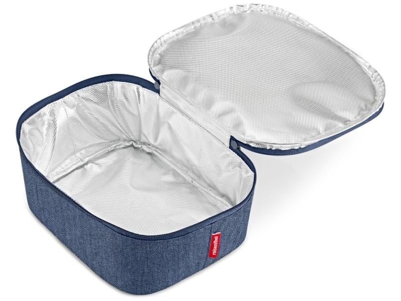 Reisenthel Kühltasche M Pocket Herringbone Dark Blue Coolerbag mit Tragegriff