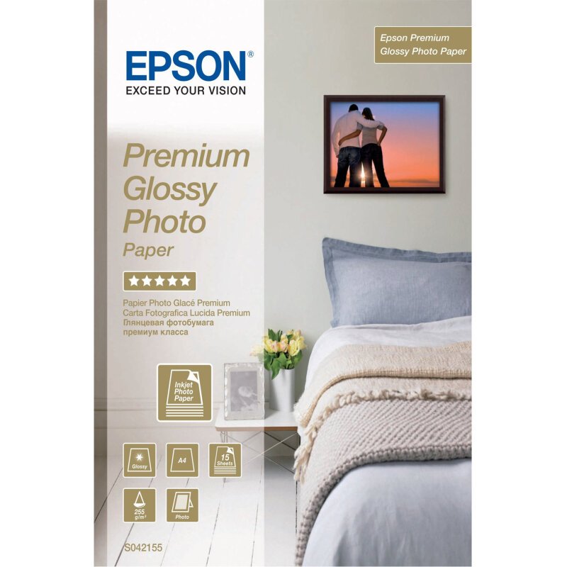 Epson Premium Glossy Photo Paper - A4 - 15 Feuilles