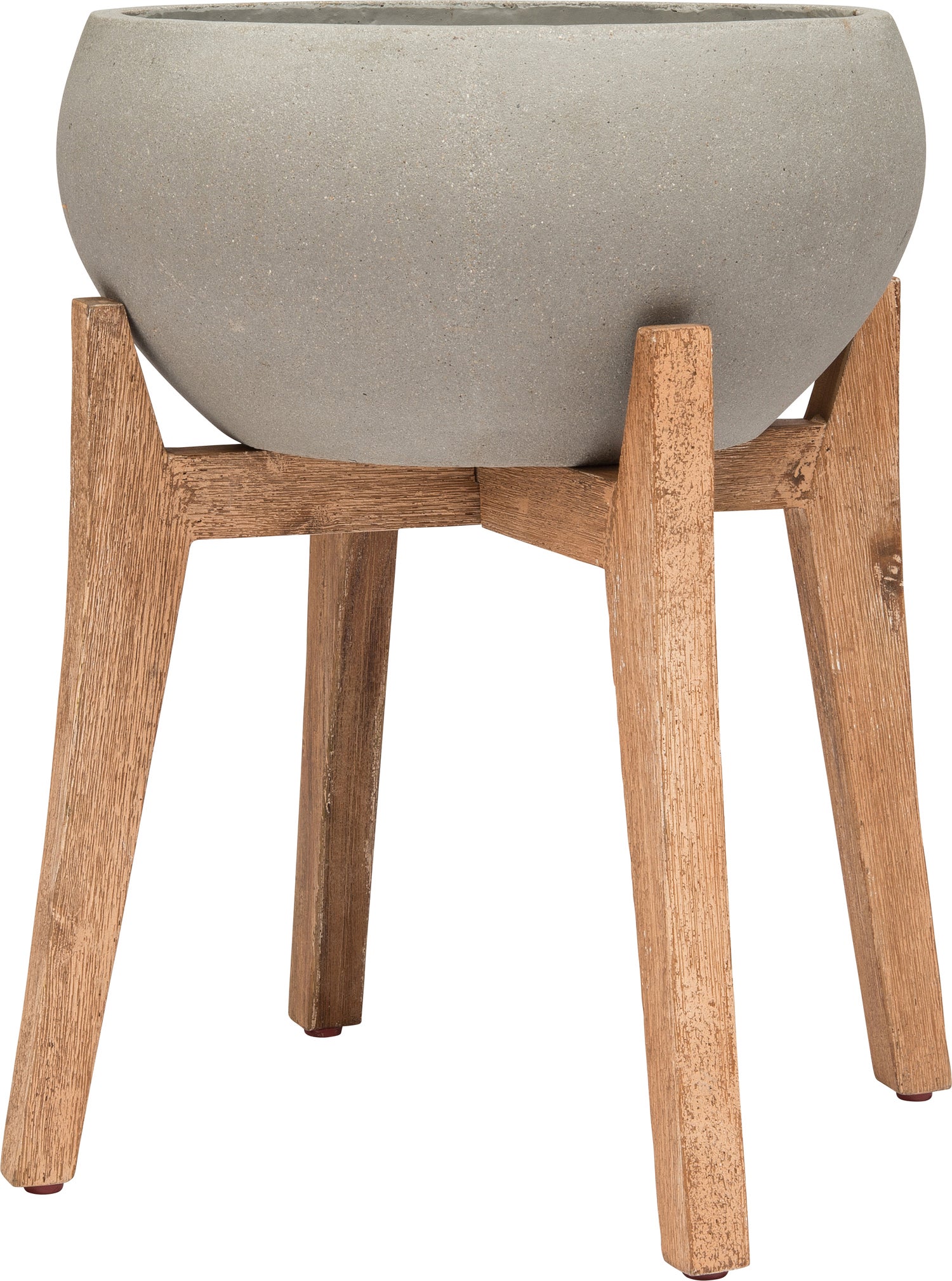 Intratuin bloempot met standaard Sabine lichtgrijs D 47 H 53,5 cm