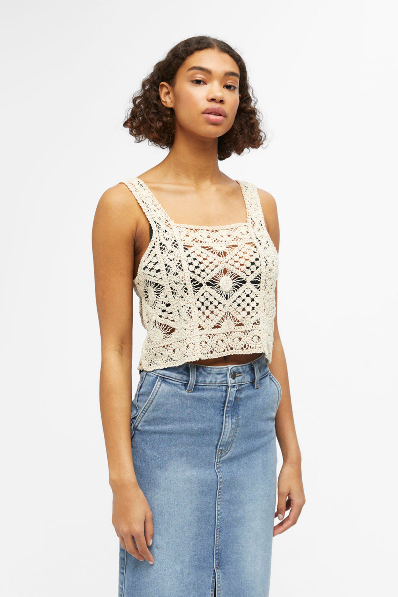 Blusa sem mangas - Cinza