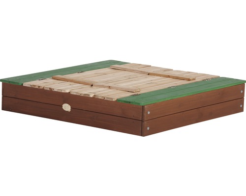 axi Ella XL houten zandbak, 120x120x22 cm, bruin