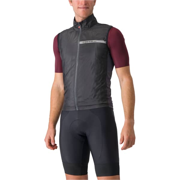 Veste vélo CASTELLI GILET SQUADRA STRETCH BLACK/DARK GRAY