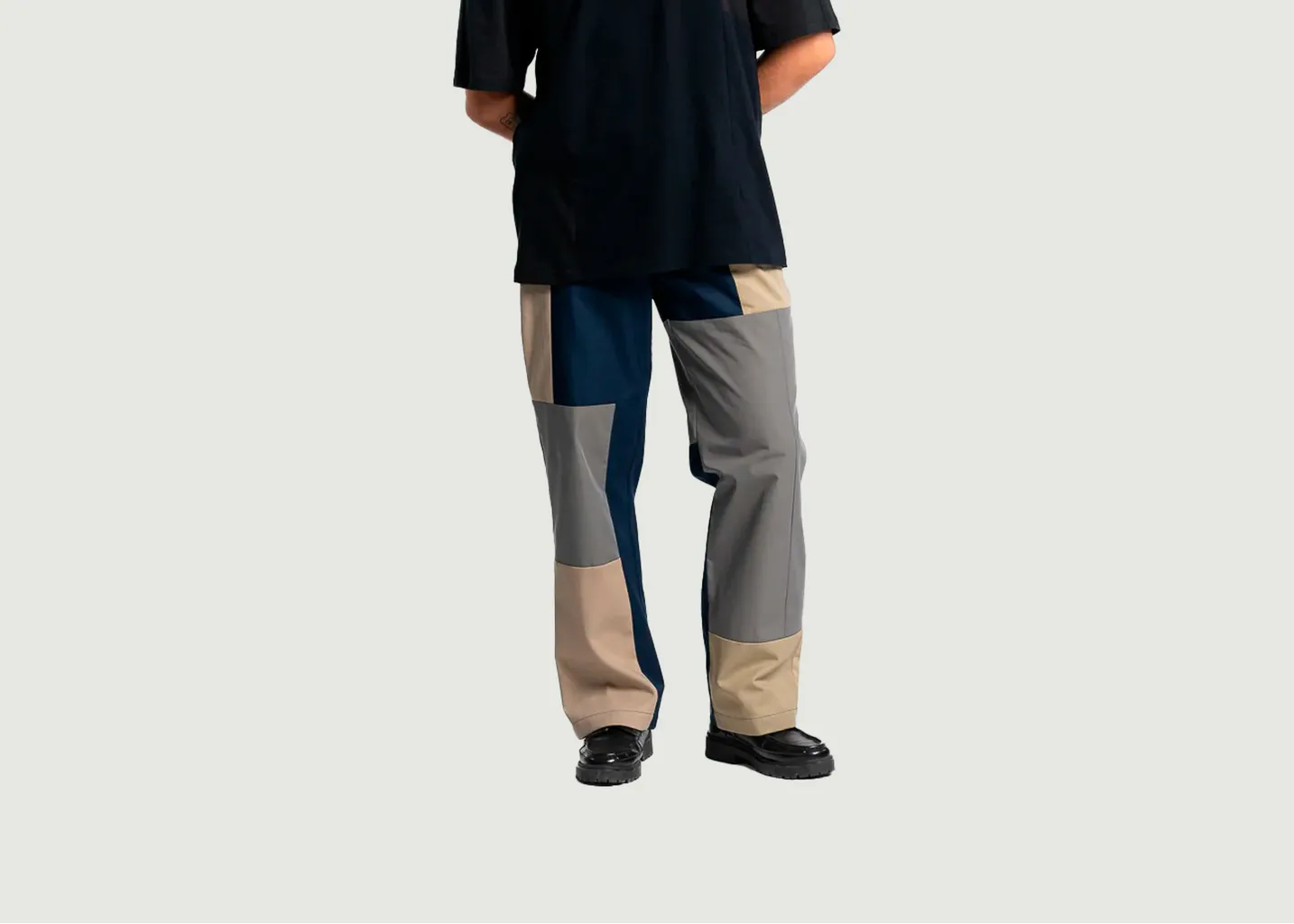 Pantalon De Travail Droit Patchwork Tryptique Losanje
