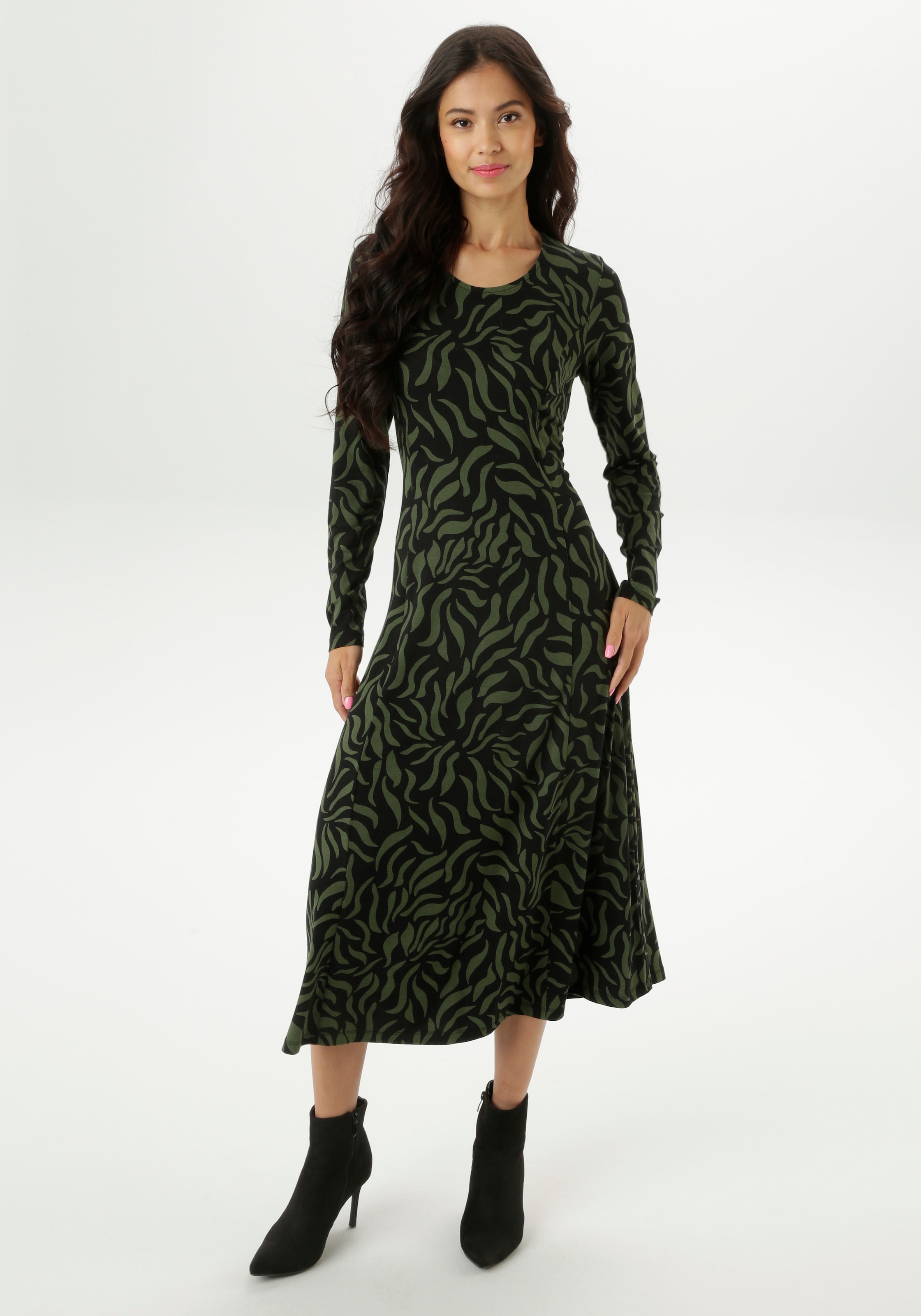 Aniston SELECTED Midikleid in leichter A-Linien-Form - NEUE KOLLEKTION