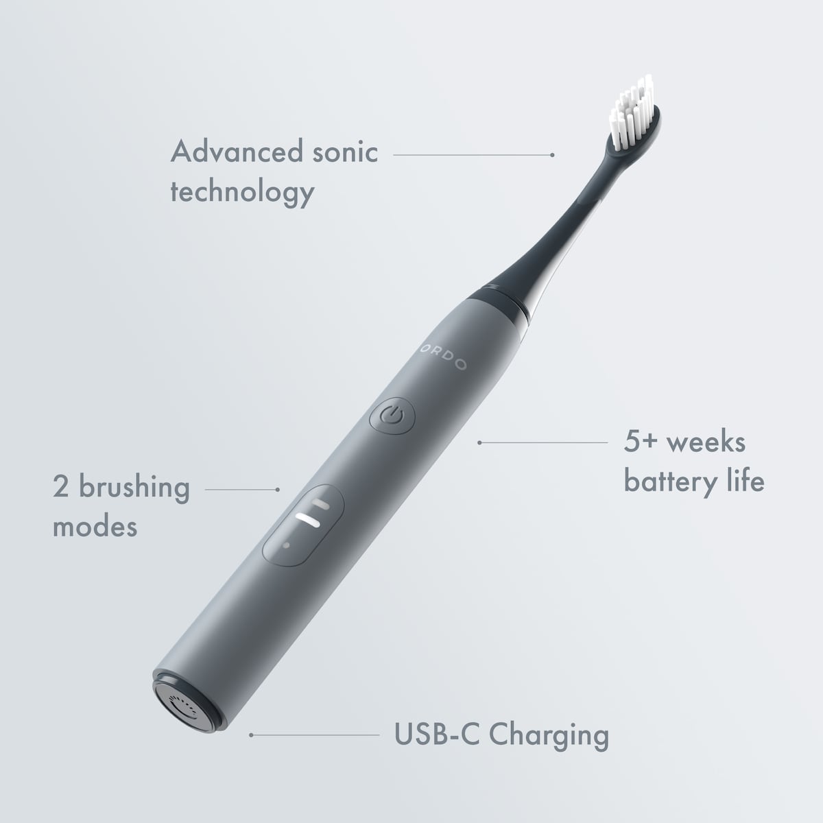 Ordo Sonic Lite elektrisk tannbørste 40147 (sten)