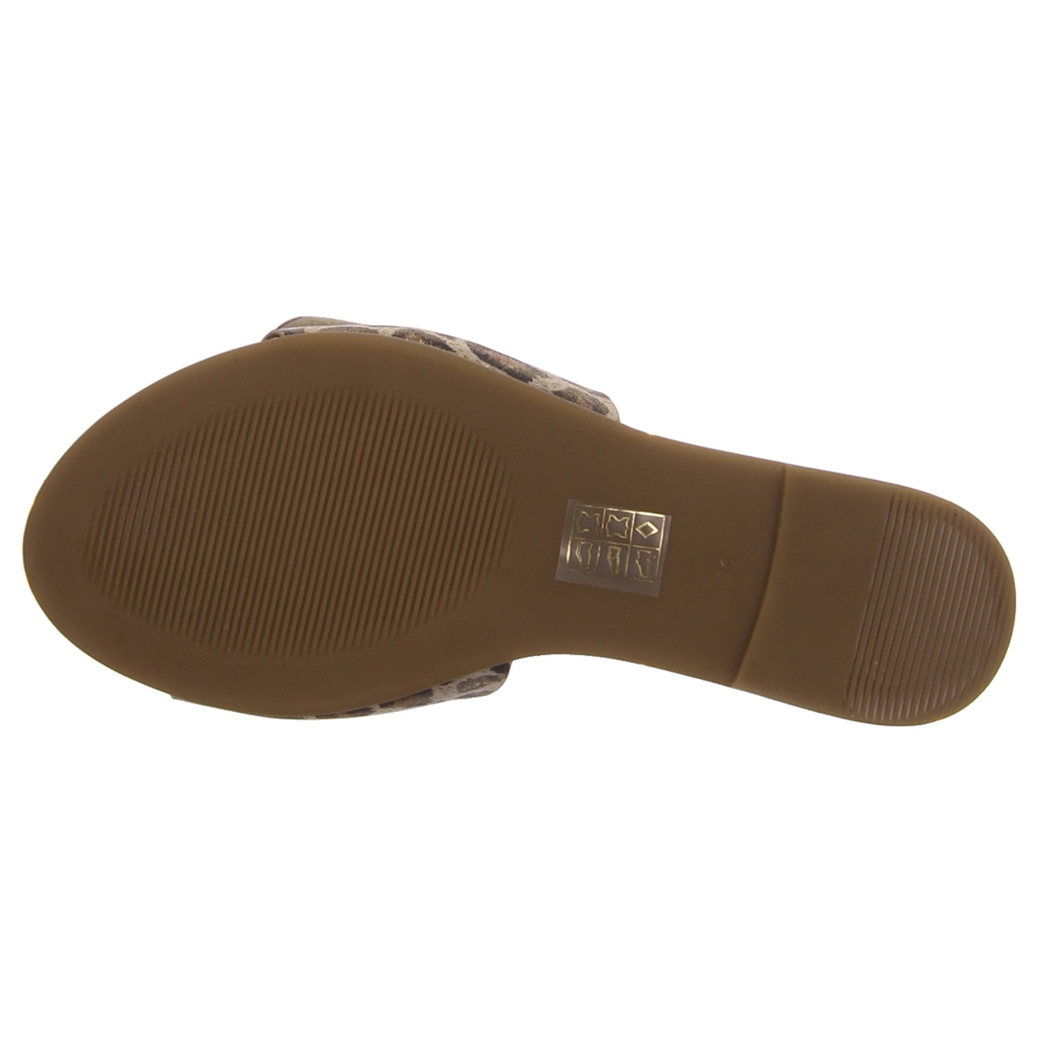 2 Go Damenpantolette leoprint braun