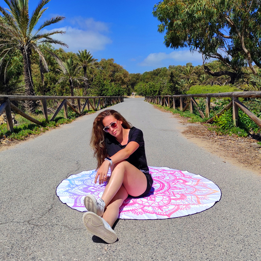 Toalla Be Crazy Mandala Rosa