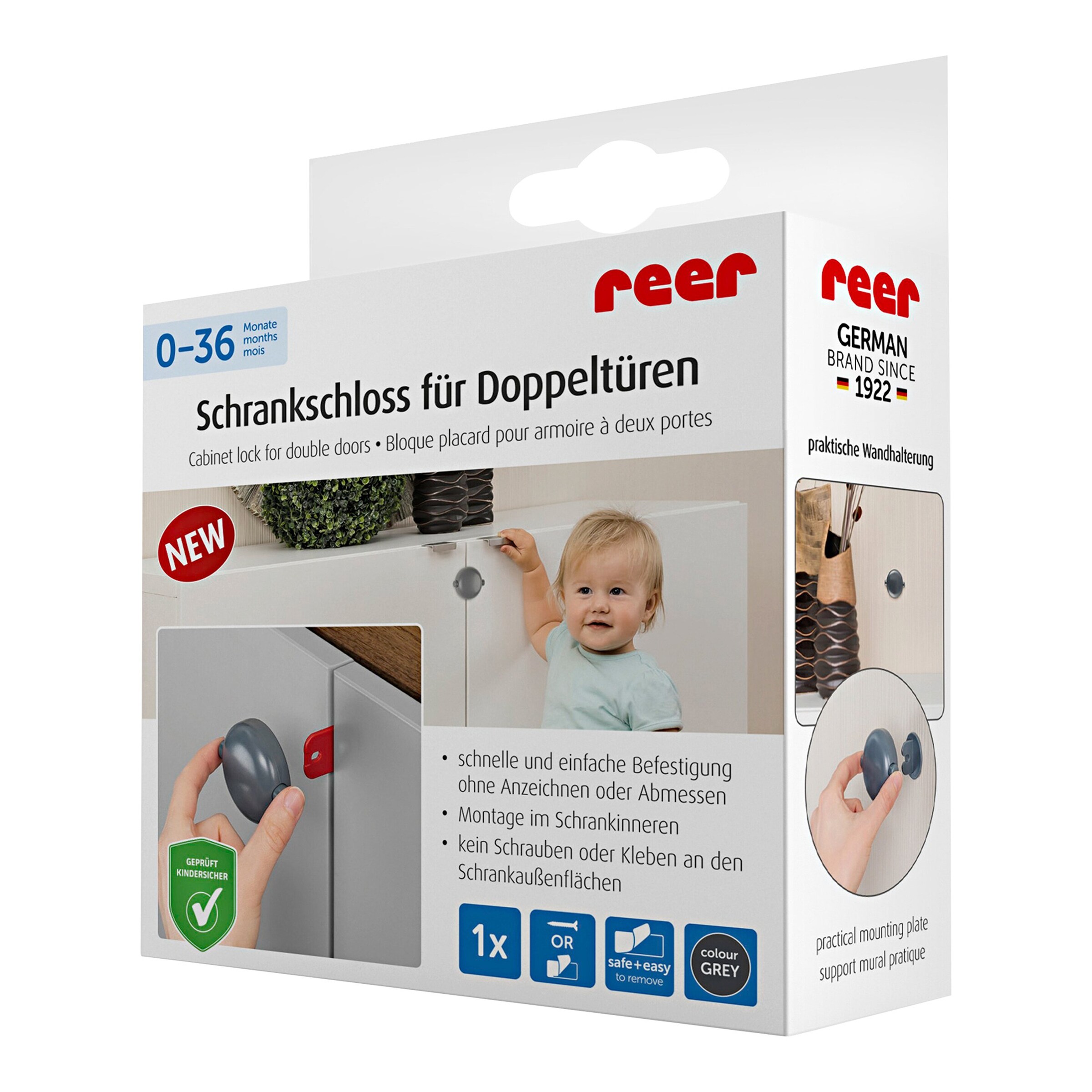 reer Schrankschloss für Doppeltüren