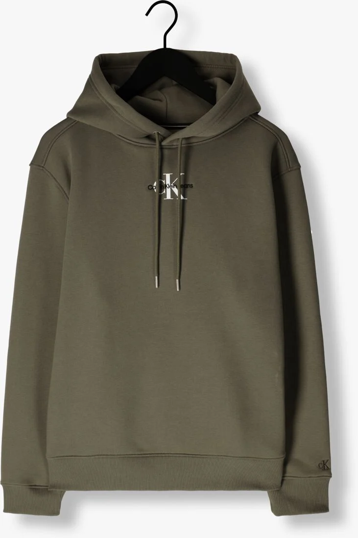 CALVIN KLEIN olijf calvin klein sweater monologo hoodie