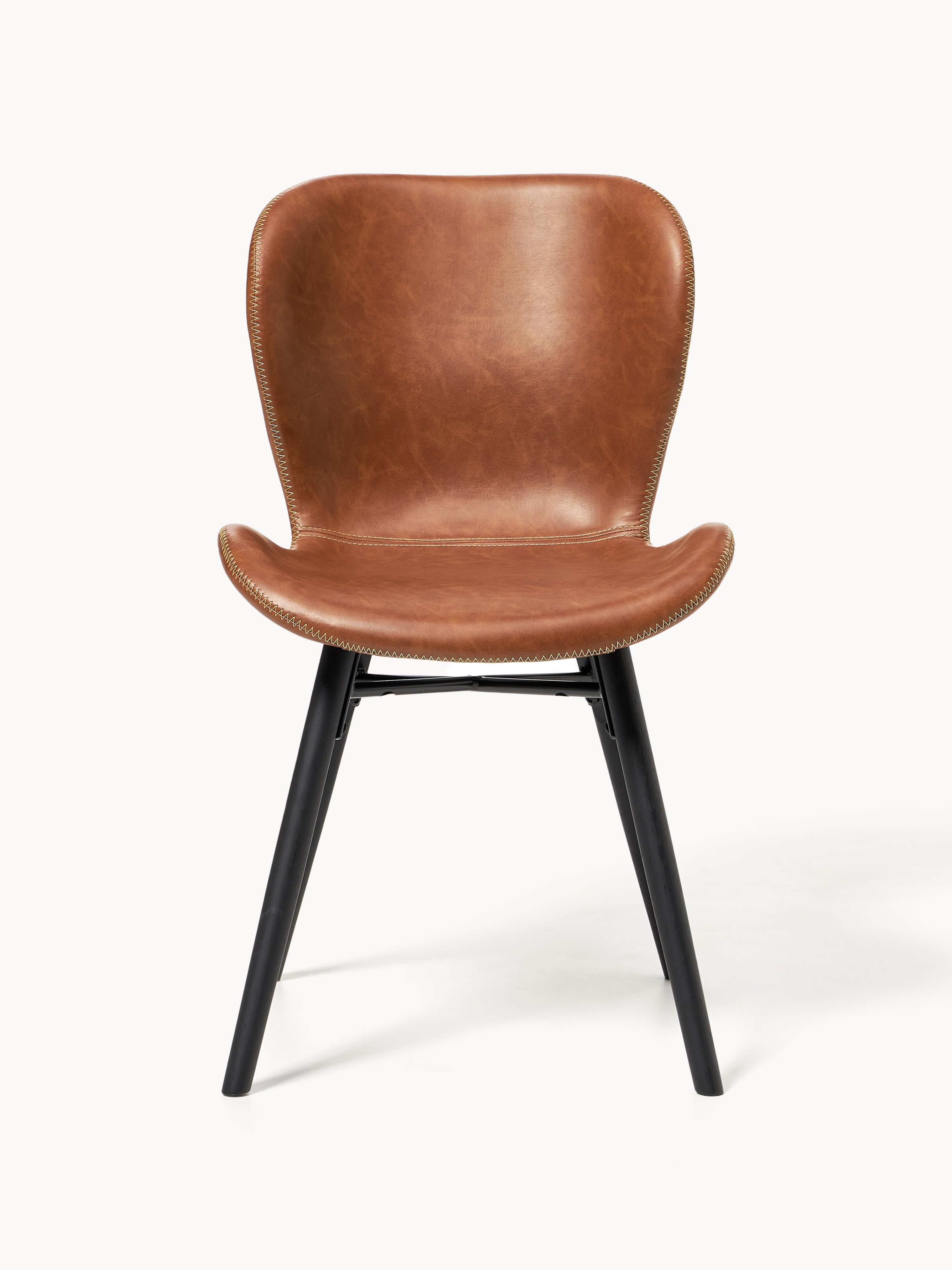 Kunstleren stoelen Batilda, 2 stuks