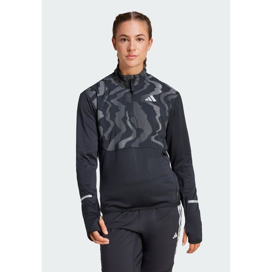 Adidas Haut demi-zip réfléchissant Ultimate Hi Vis