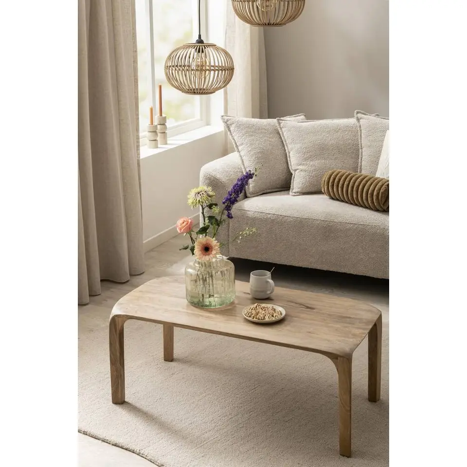 Salontafel Bansi - mangohout - 50x100x50 cm