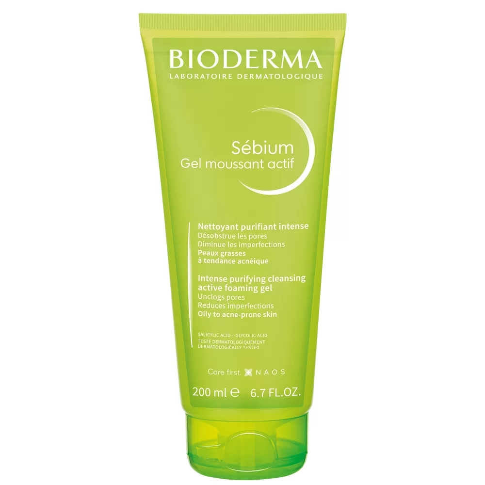 Bioderma Sebium Gel Moussant Actif - 200 ml.
