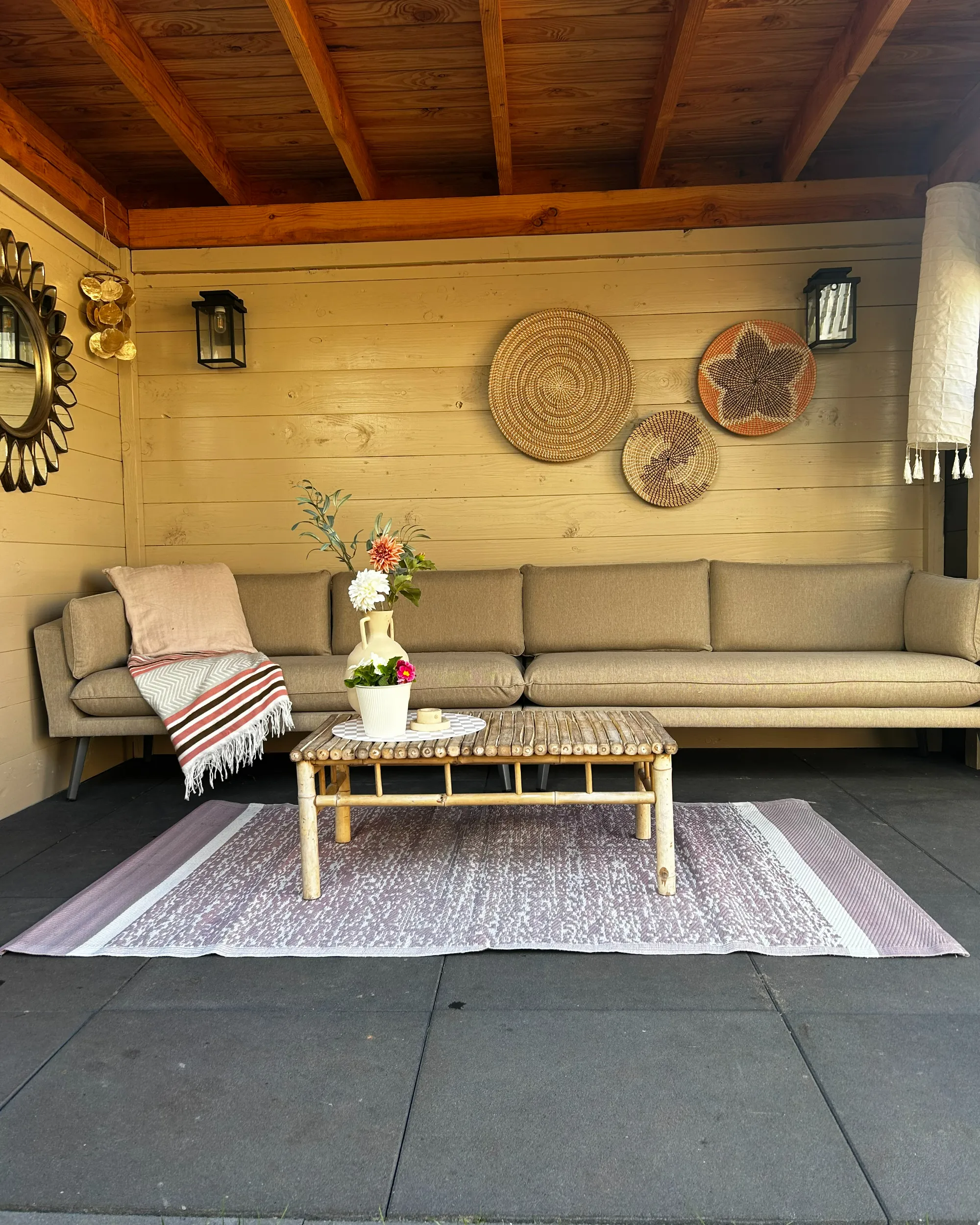Set van hangende decoraties PARORE Zeegras 60/47/41/40/39 cm Natuurlijk