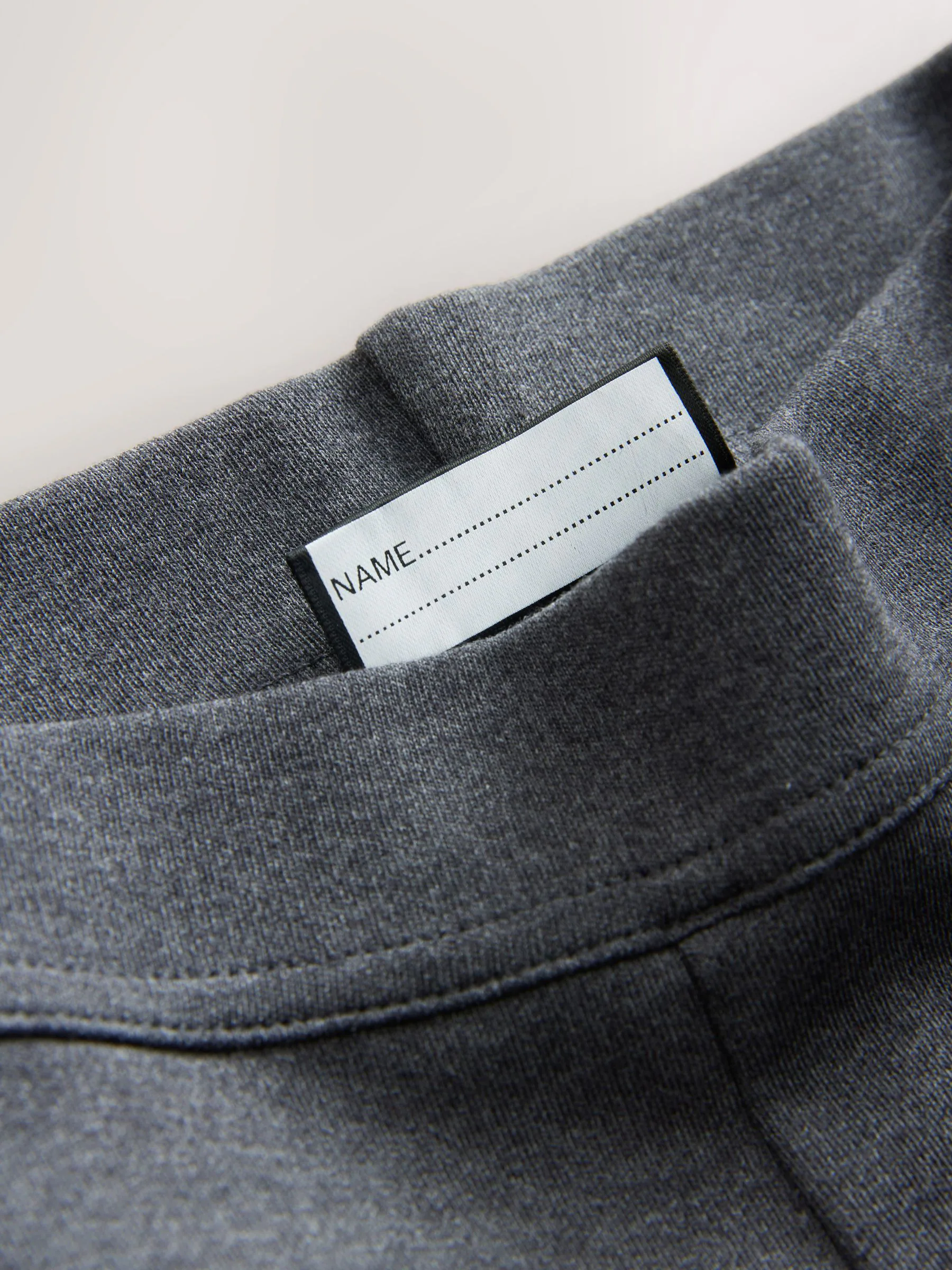 Antraciet - Schoolbroek met hoog aandeel katoen, stretchy, bootcut en elastische tailleband (3 - 16 jr)