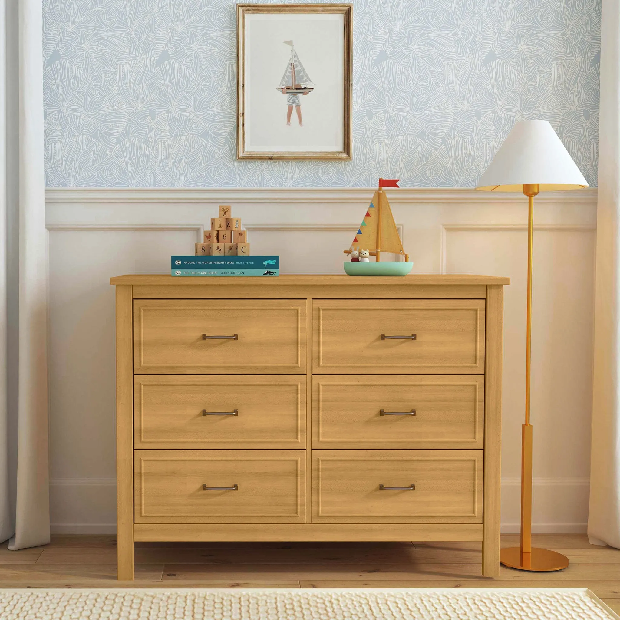 DaVinci Bureau 6 Tiroirs Charlie - Miel