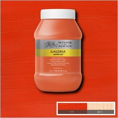 Winsor & Newton - Galeria Akrylmaling - Cadmium Orange Hue 1000 ML
