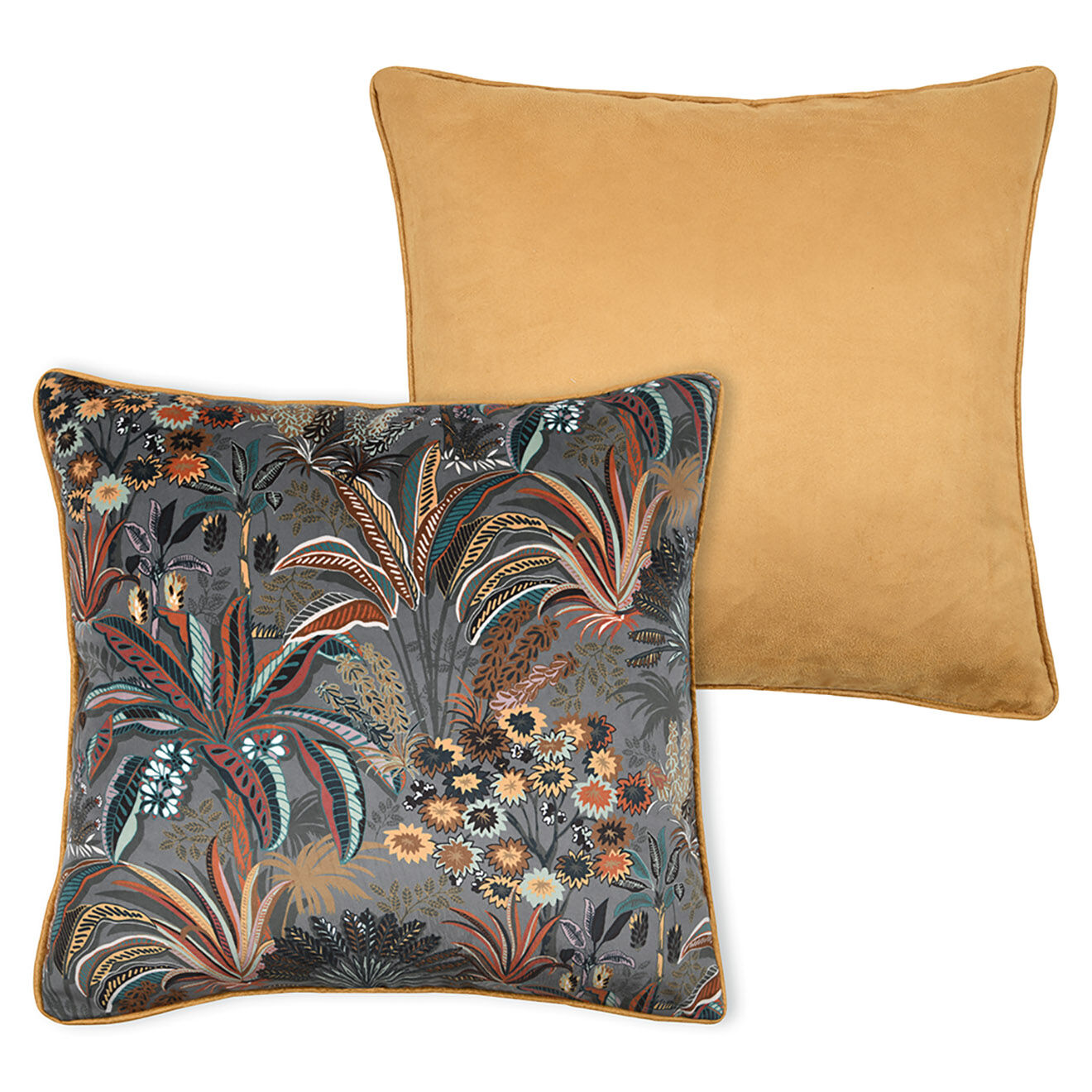 Stof Coussin Skoura Solveig kaki - 45x45 cm