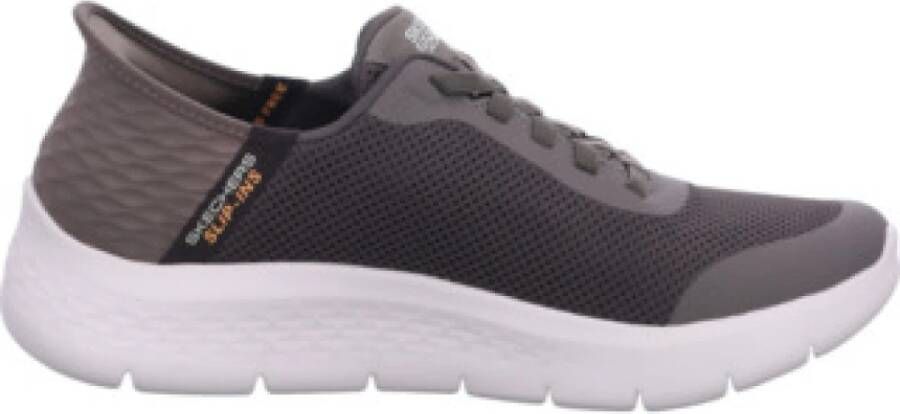 Skechers Slip-ins Go Walk Flex Hands Up Heren Instappers Bruin