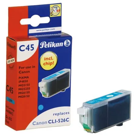 Pelikan Druckerpatrone C45 ersetzt Canon CLI-526, cyan, 9 ml