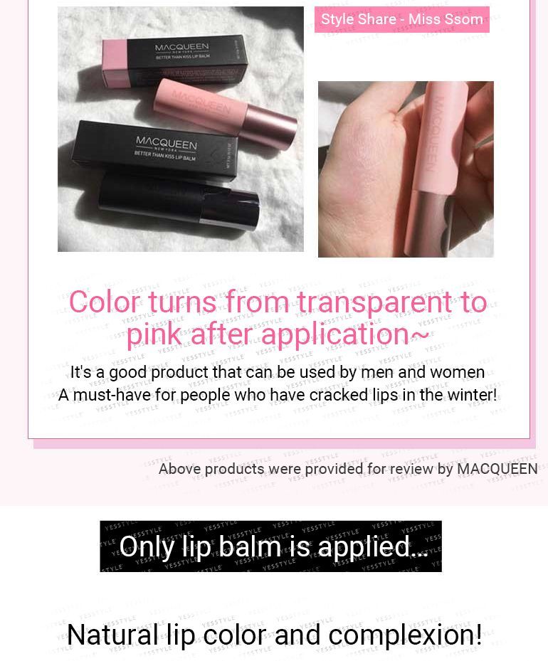 MACQUEEN - Better Than Kiss Lippenbalsem voor Vrouwen