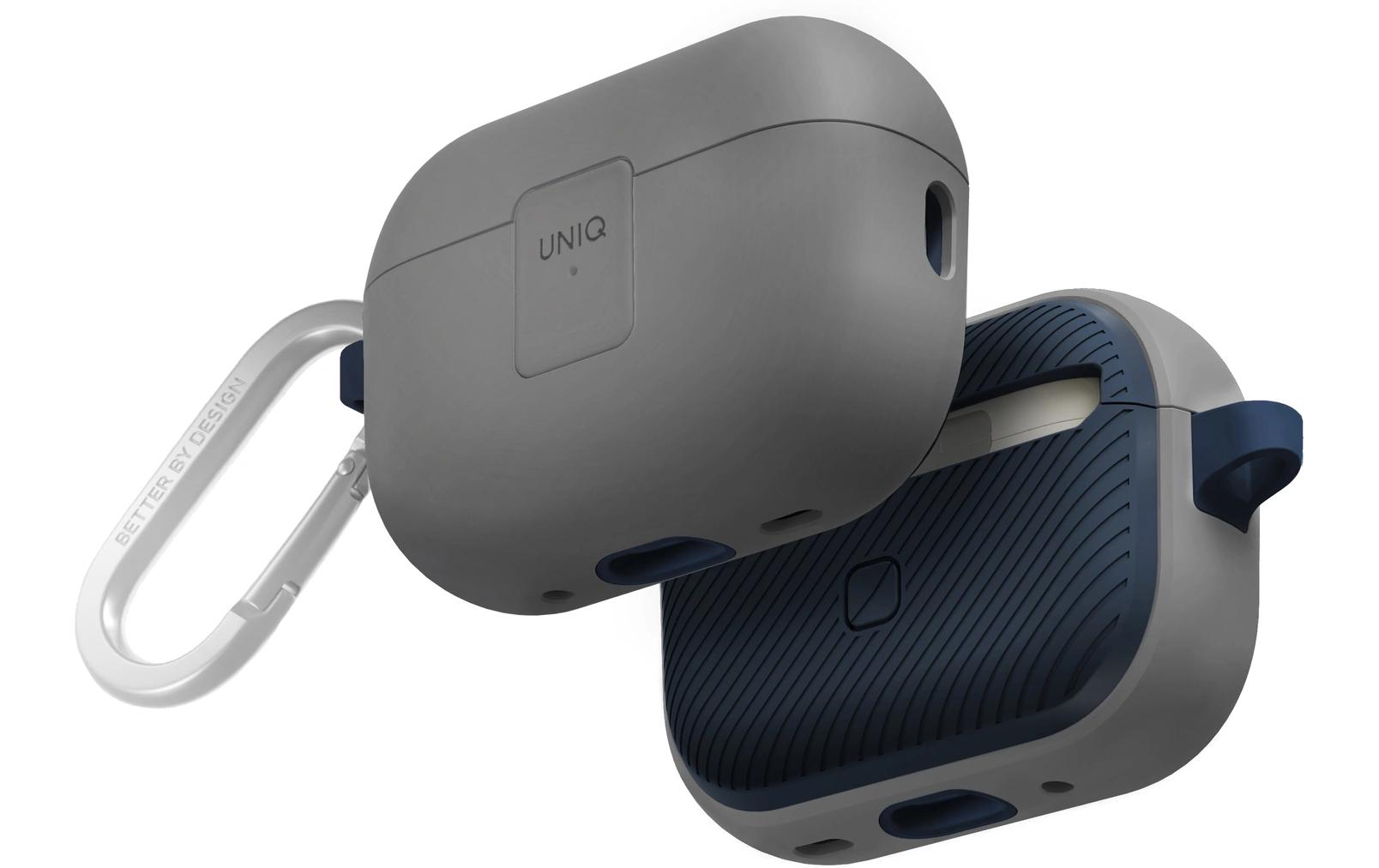 Transportcase Clyde AirPod Pro Case 2nd Generation GrauAirPodcase mit Haken zur Befestigung (2Gen)