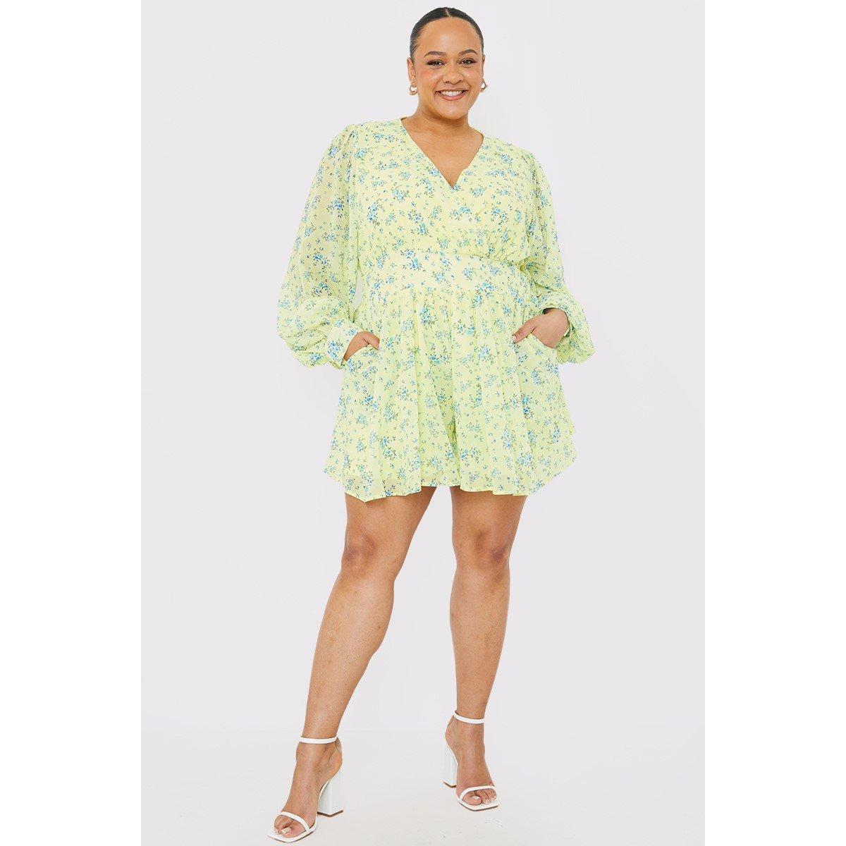 In The Style Studio In The Style Curve Wrap Playsuit