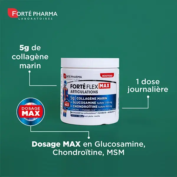 Forté Pharma Forté Flex Max Articulations Collagène Marin Chondroïtine 226g