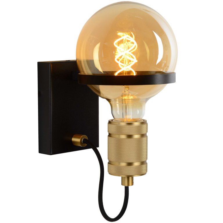 Lucide Ottelien wandlamp zwart