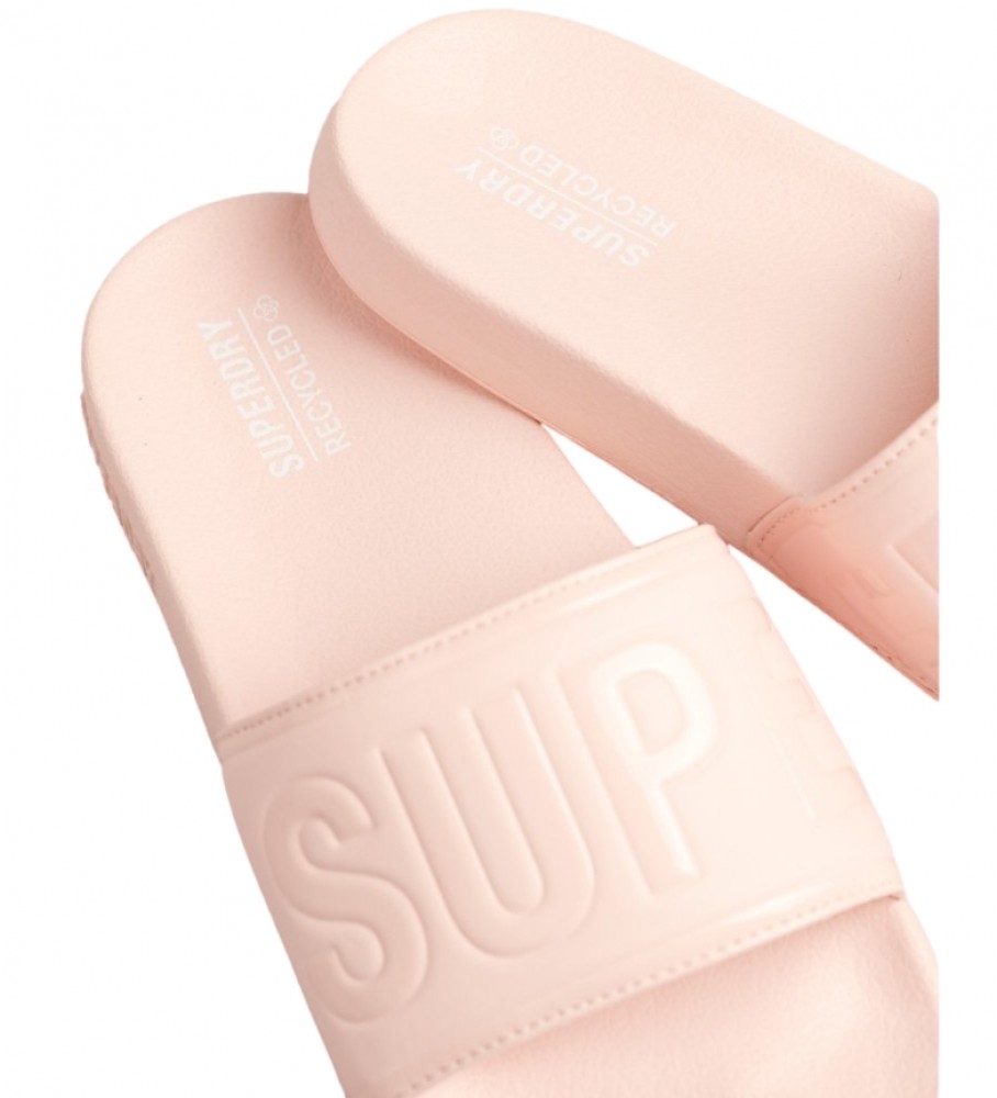 Superdry Chanclas de piscina Code Core rosa