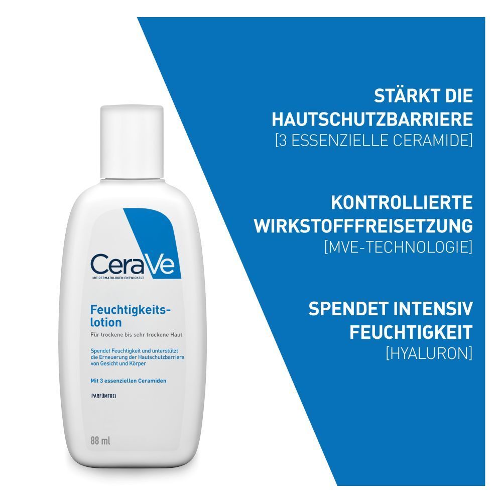 CeraVe Feuchtigkeitslotion: leichte Körperlotion für trockene bis sehr trockene Haut